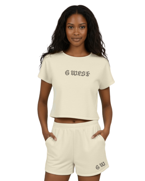 G West Rhinestone Logo Women's Set - G West