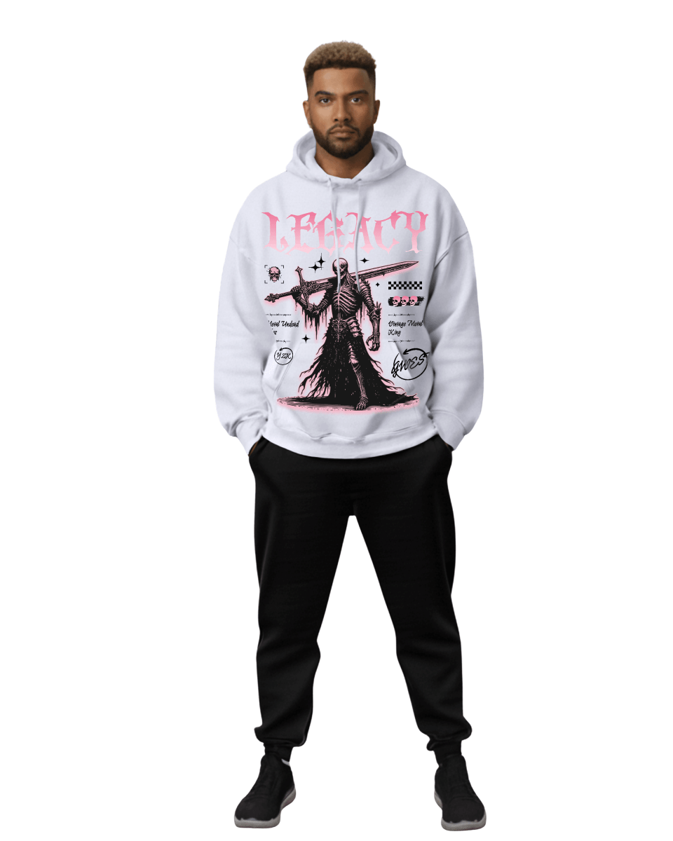 G West Rhinestone Metal Undead Men's Hoodie - G West