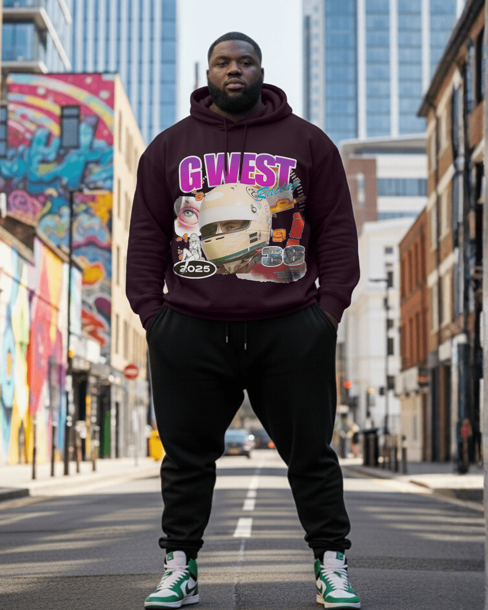 G West Rhinestone Overdrive Big and Tall Hoodie - G West