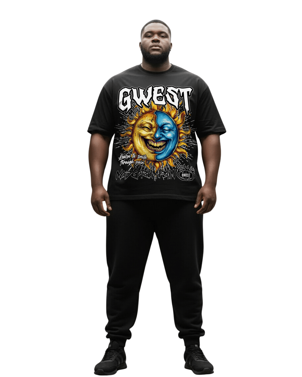 G West Rhinestone Pain & Peace Men's Big And Tall T-Shirt - G West