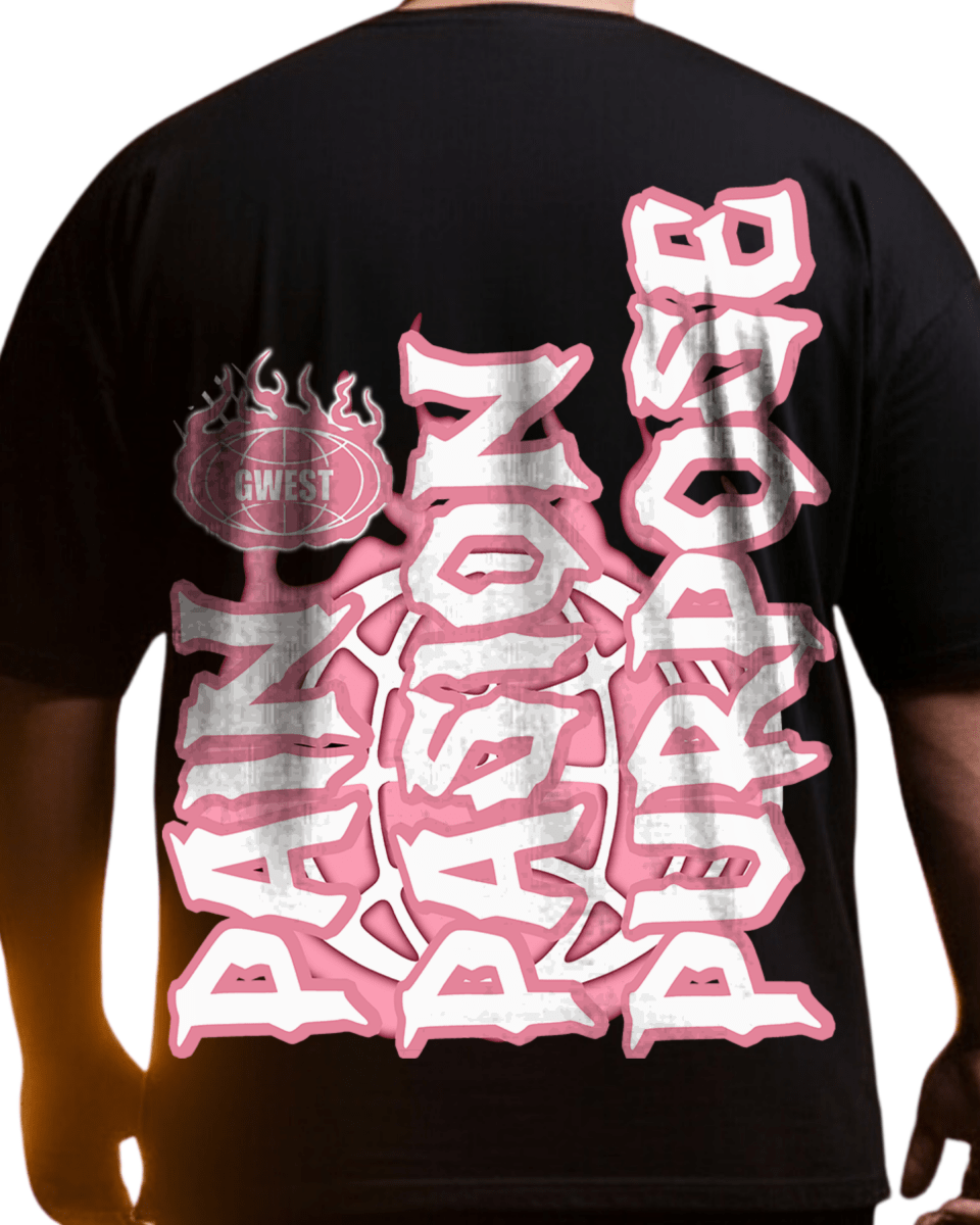 G West Rhinestone Pain & Peace Men's Big And Tall T-Shirt - G West