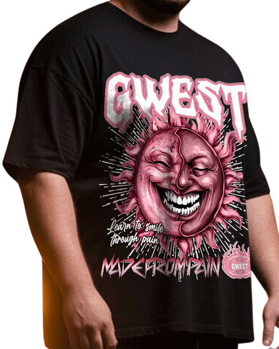 G West Rhinestone Pain & Peace Men's Big And Tall T-Shirt - G West