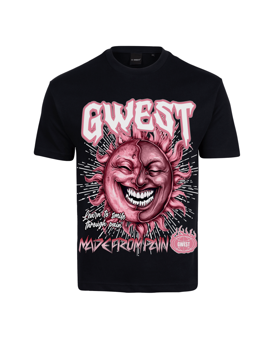 G West Rhinestone Pain & Peace Oversized Men's T-Shirt - G West