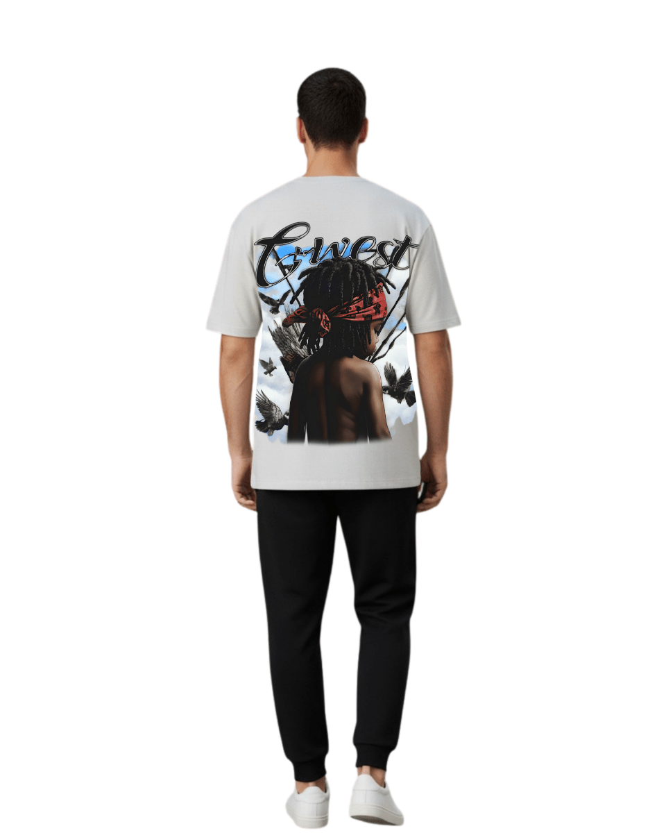 G West Rhinestone Scarface Oversized Men's T-Shirt - G West