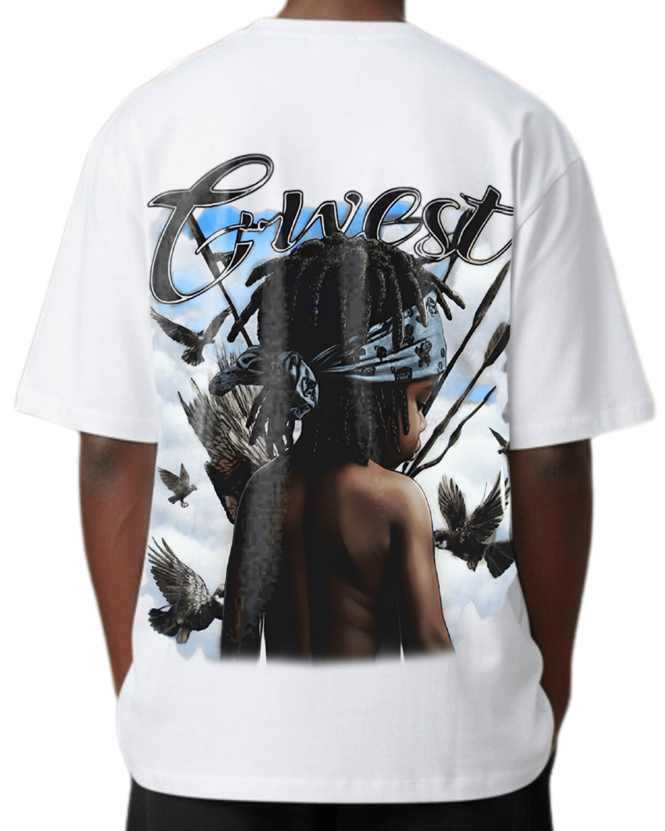 G West Rhinestone Scarface Oversized Men's T-Shirt - G West