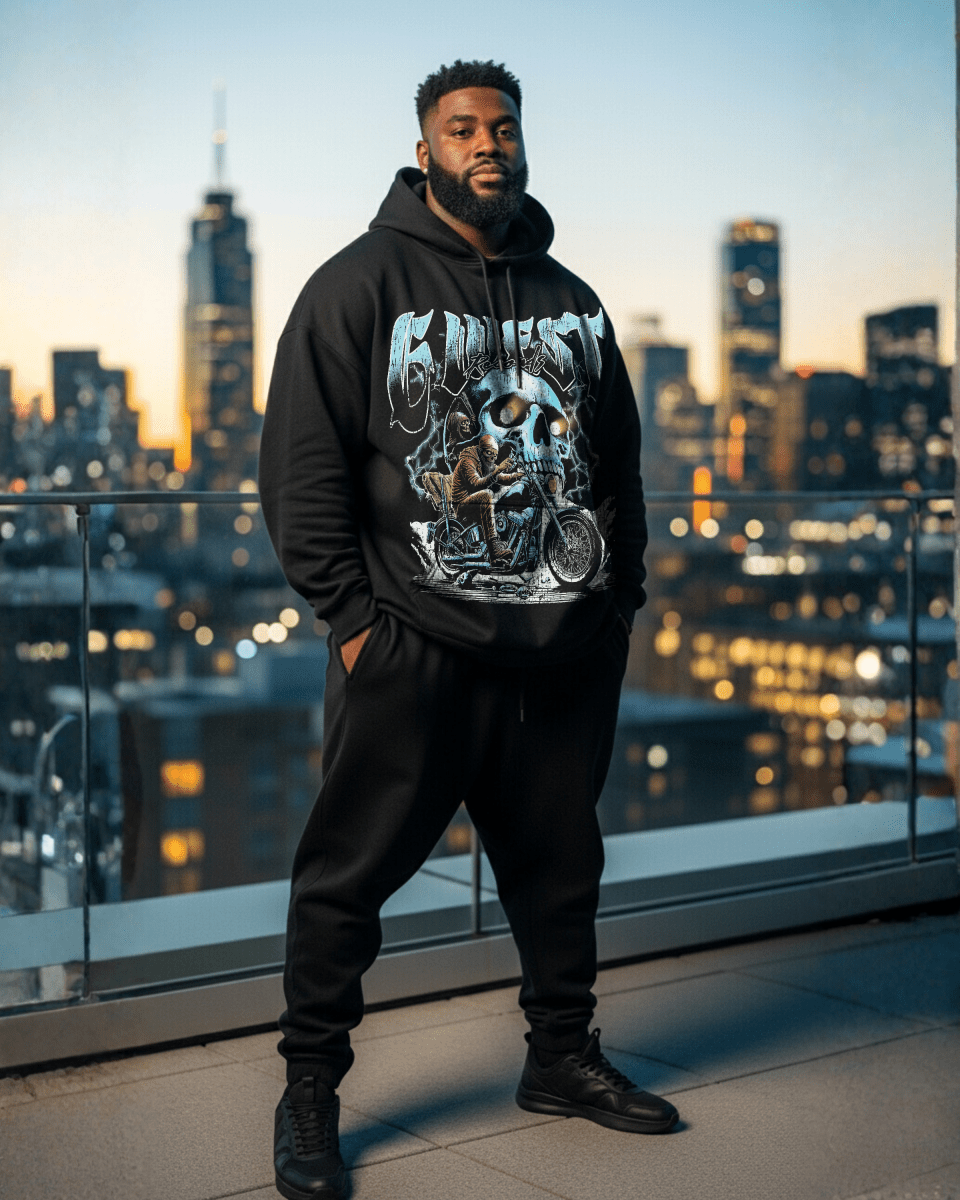 G West Rhinestone Soul Rider Big And Tall Hoodie - G West