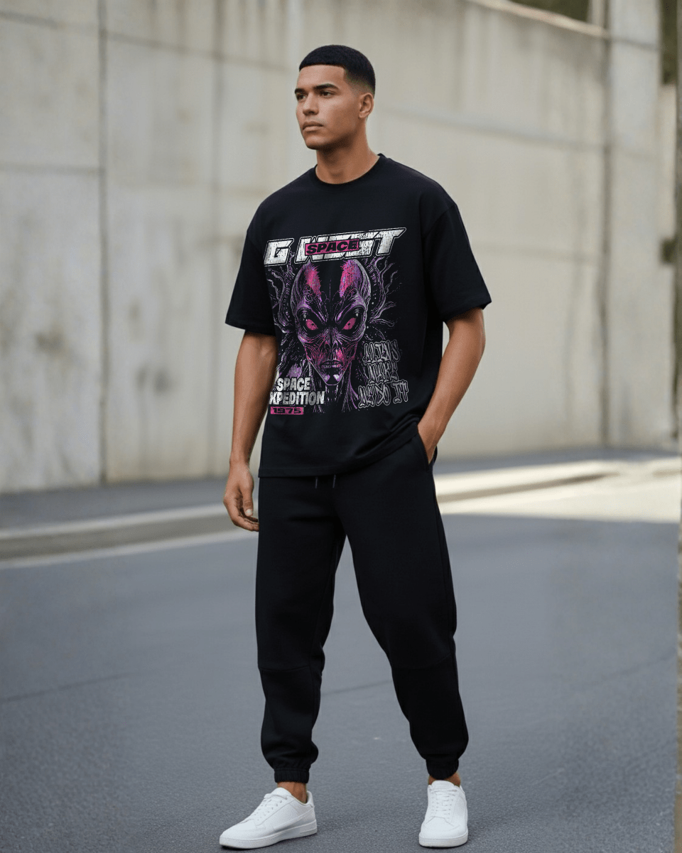 G West Rhinestone Space Expedition Oversized T-Shirt - G West