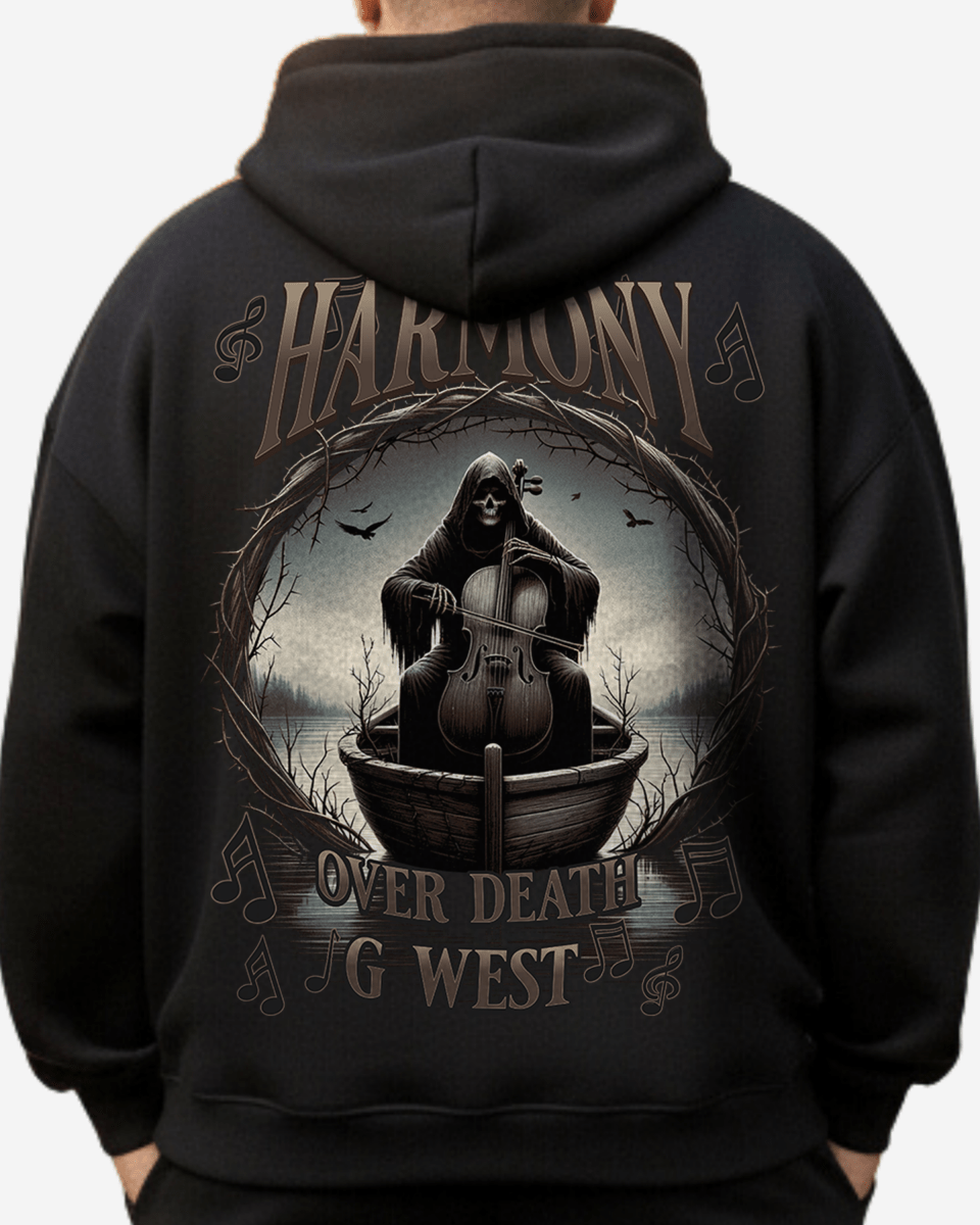 G West Rhinestone Symphony Of Shadows Big And Tall Hoodie - G West