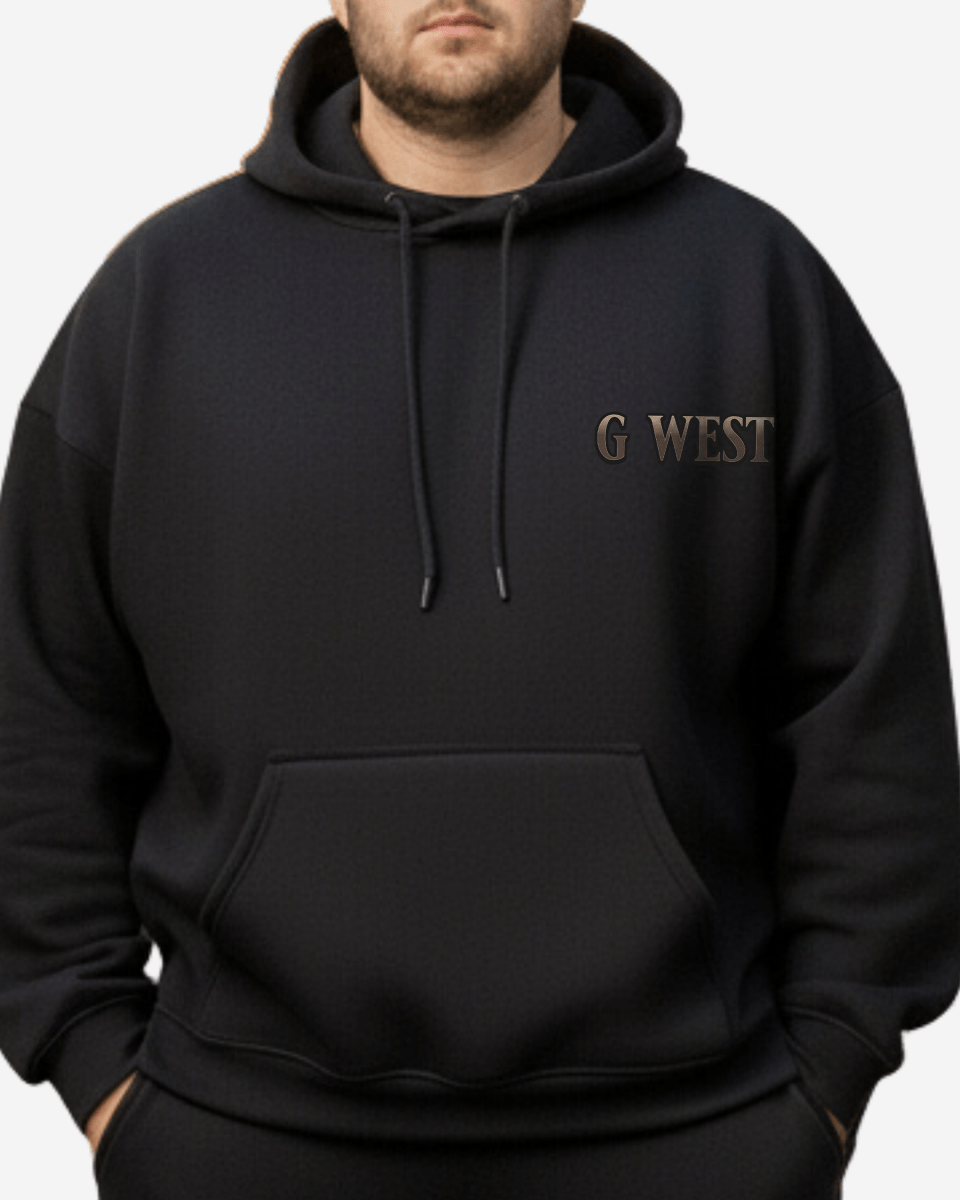G West Rhinestone Symphony Of Shadows Big And Tall Hoodie - G West