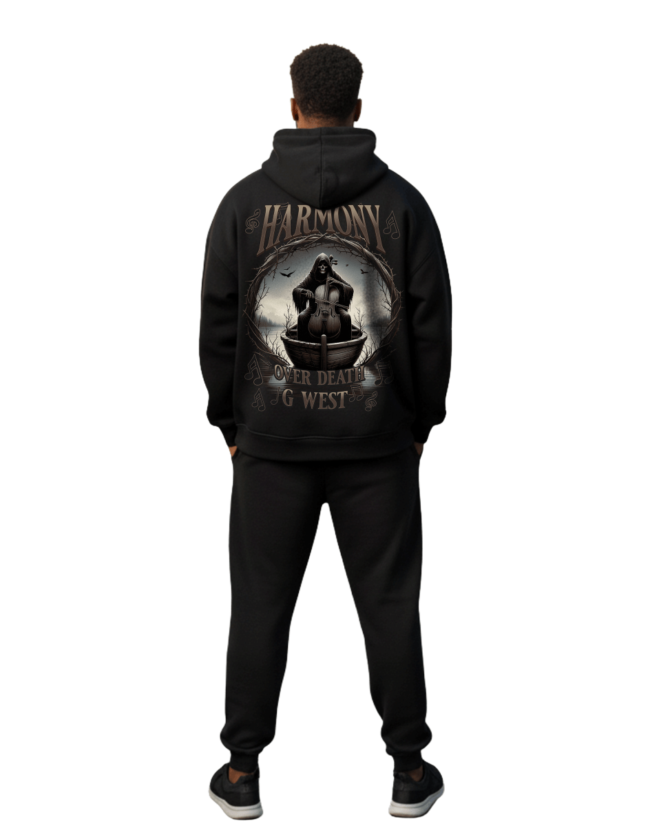 G West Rhinestone Symphony Of Shadows Men's Hoodie - G West