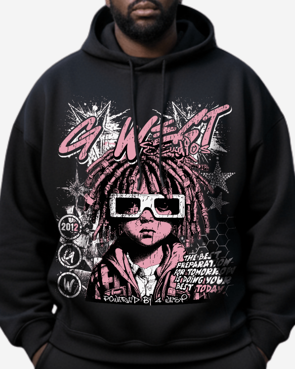 G West Rhinestone Urban Genesis Big And Tall Hoodie - G West