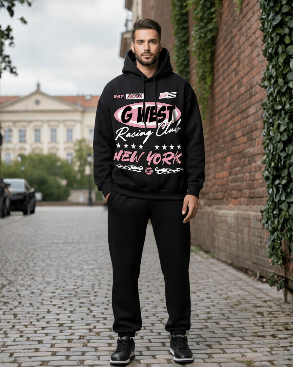 G West Rhinestone Urban Genesis Men's Hoodie - G West