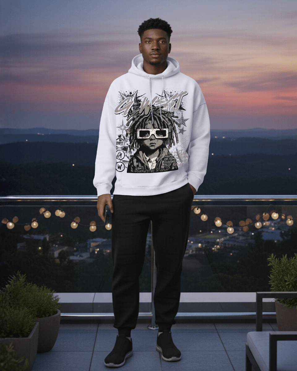 G West Rhinestone Urban Genesis Men's Hoodie - G West