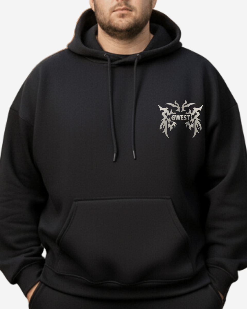 G West Rhinestone Venom Crest Big And Tall Hoodie - G West