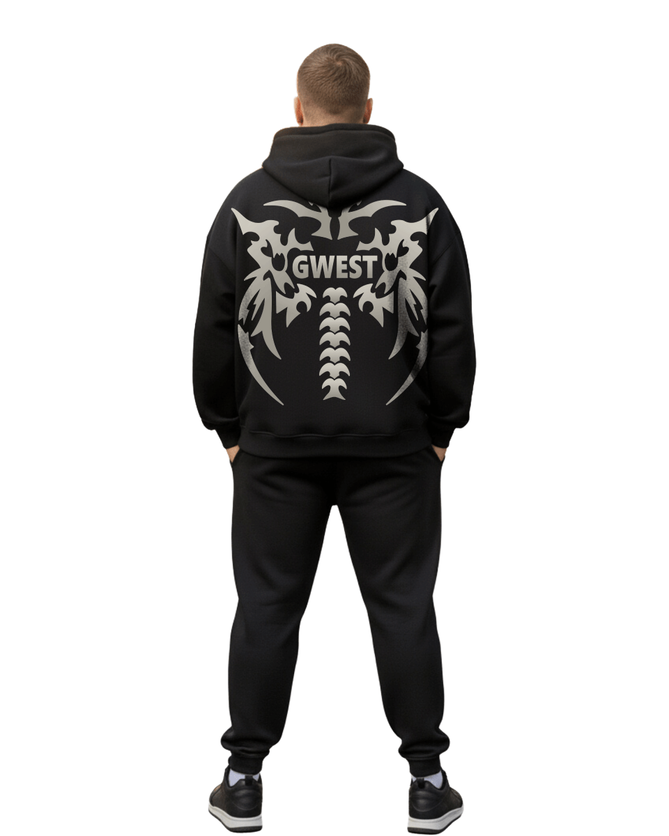 G West Rhinestone Venom Crest Big And Tall Hoodie - G West