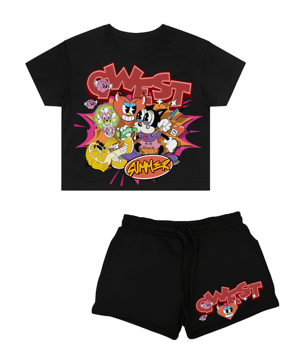 G West Rhinestone Women's Sweet Summer Chaos Set - G West