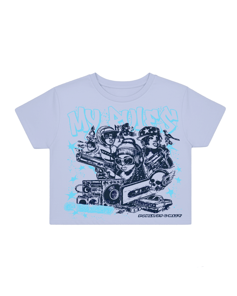 G West Rhinestone Youth Hustle Women's T-Shirt - G West