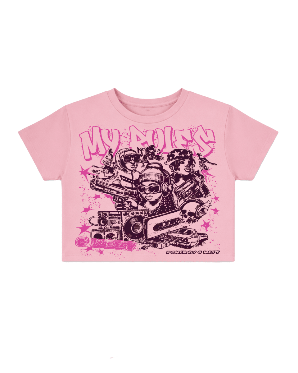 G West Rhinestone Youth Hustle Women's T-Shirt - G West