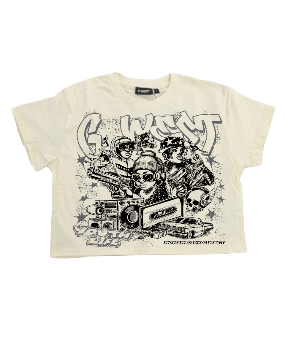 G West Rhinestone Youth Hustle Women's T-Shirt - G West