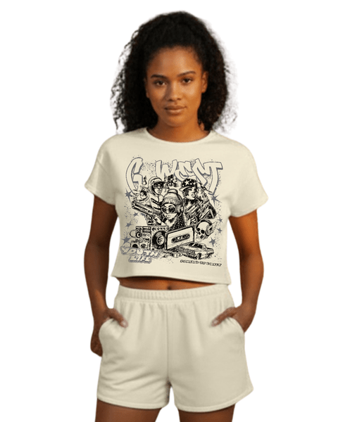 G West Rhinestone Youth Hustle Women's T-Shirt - G West