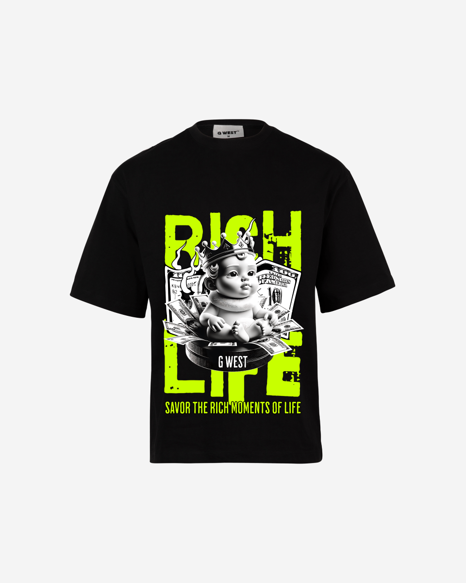 G - WEST RICH LIFE OVERSIZED TEE GWROJMT180 - G West