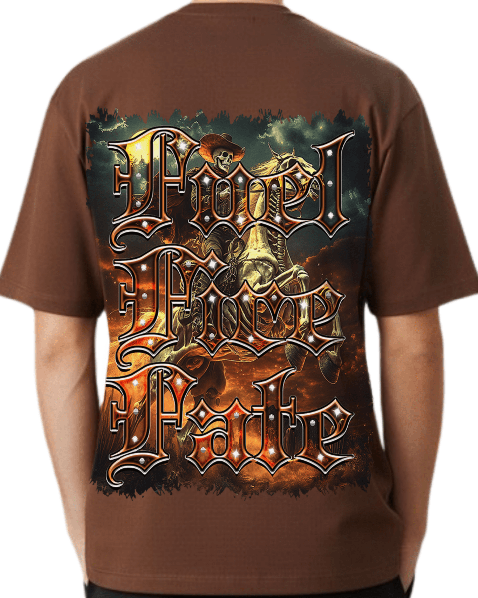 G West Rider Of Flames Oversized Men's T-Shirt - G West