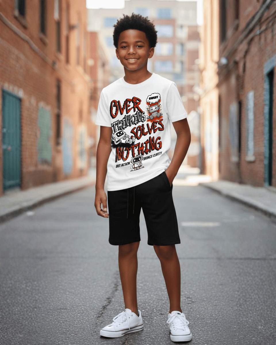 G West Robot Brain Buzz Kids T-Shirt - G West