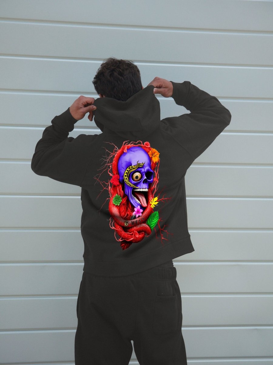 G West Rose Skull Heavy Premium Hoodie - 6 Colors - G West