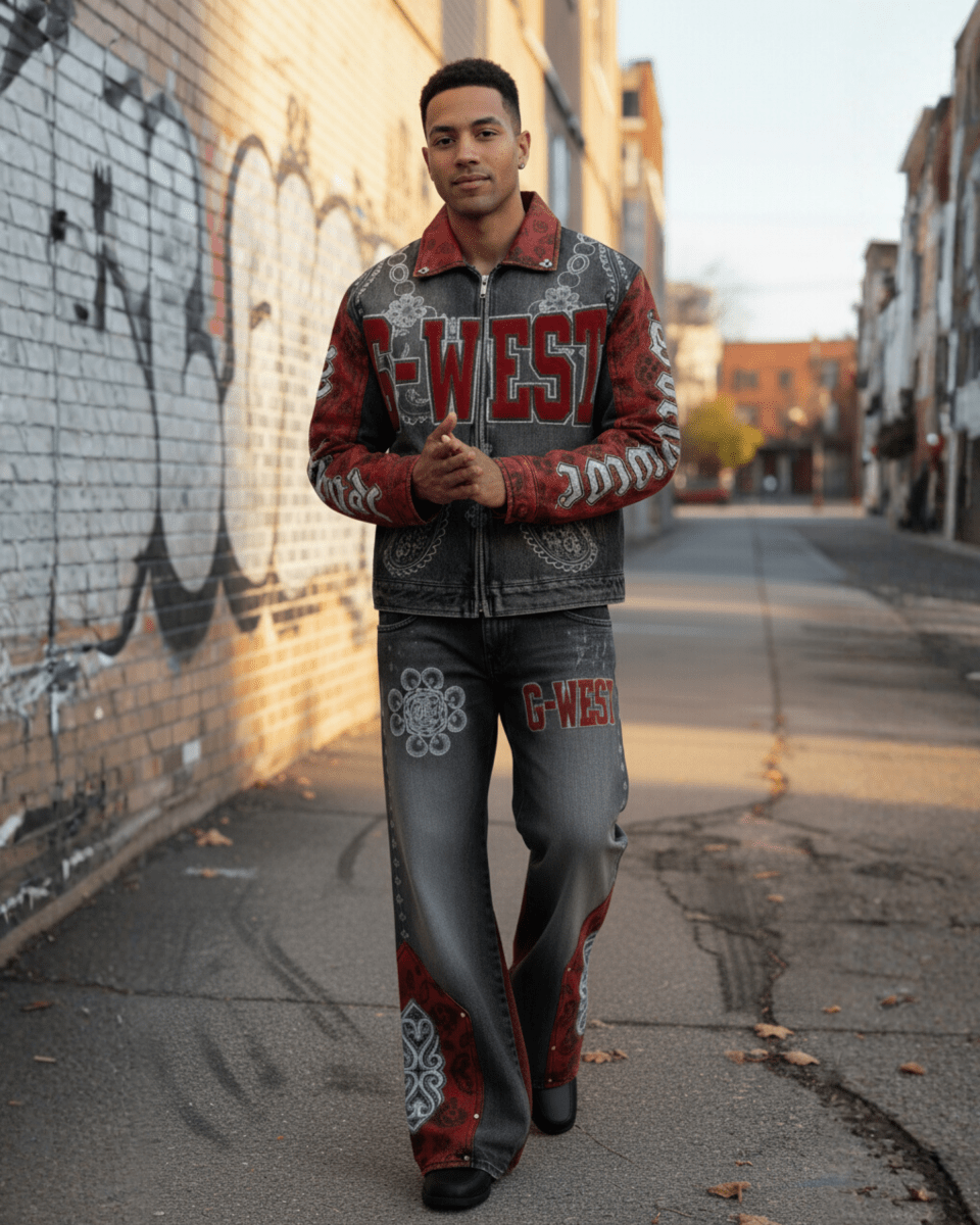 G West Rust West Legacy Denim Complicated Men's Set - G West