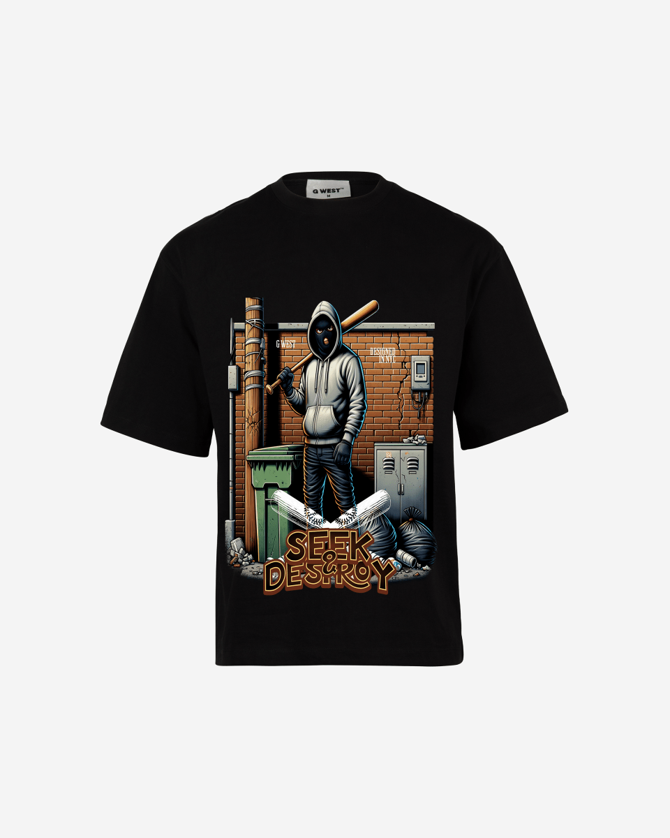 G - WEST SEEK & DESTROY OVERSIZED TEE GWROJMT129 - G West