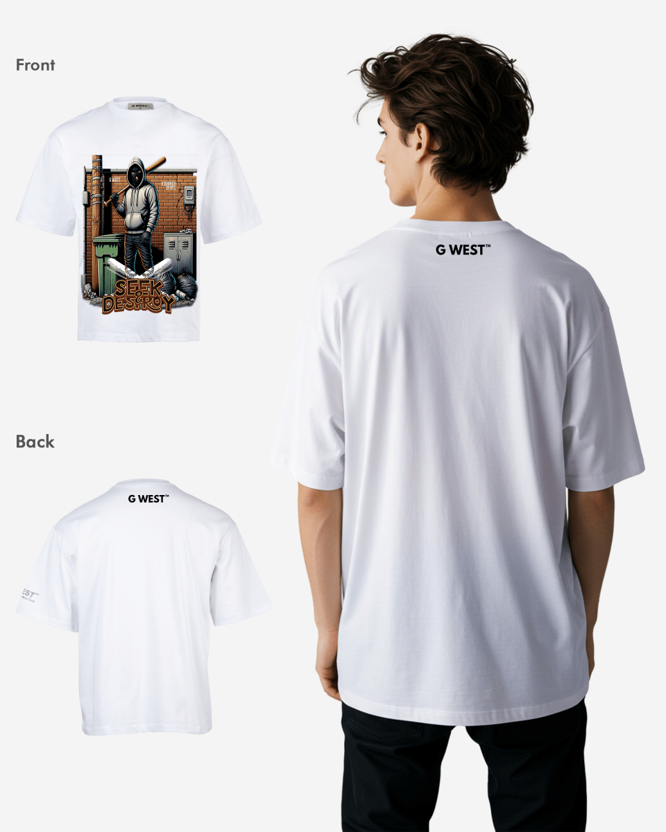 G - WEST SEEK & DESTROY OVERSIZED TEE GWROJMT129 - G West