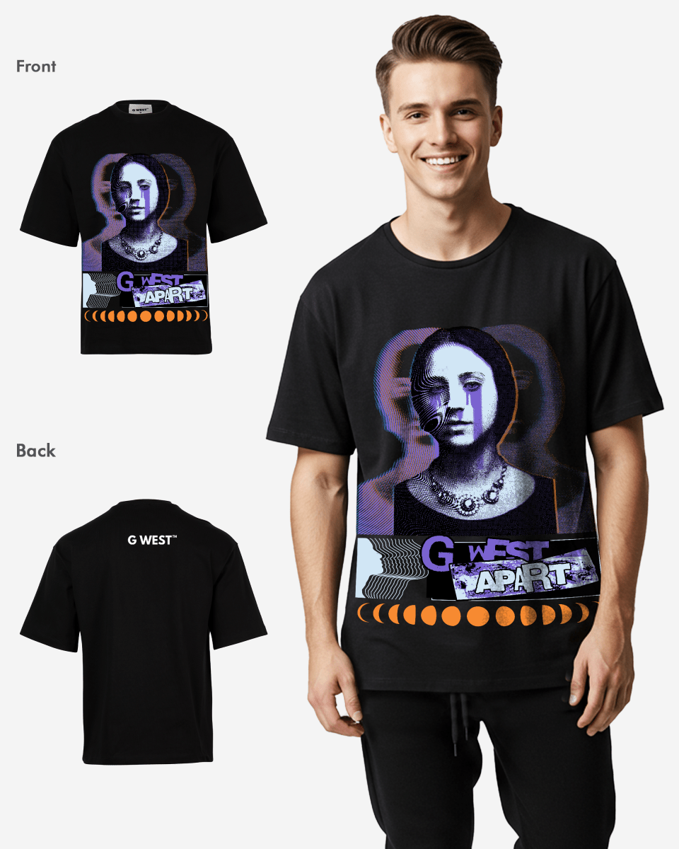 G - WEST shadows weep Oversized TEE GWROJMT37 - G West