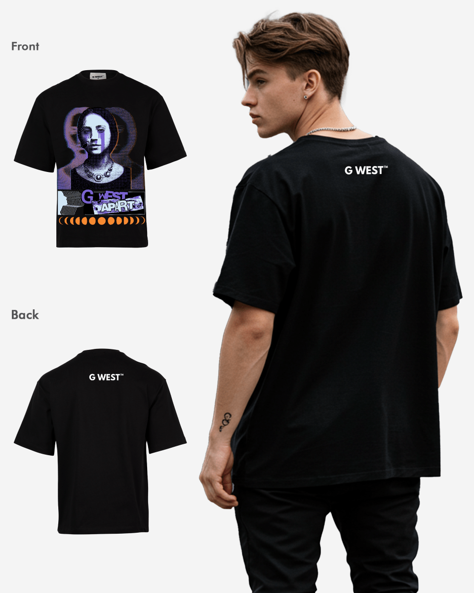 G - WEST shadows weep Oversized TEE GWROJMT37 - G West