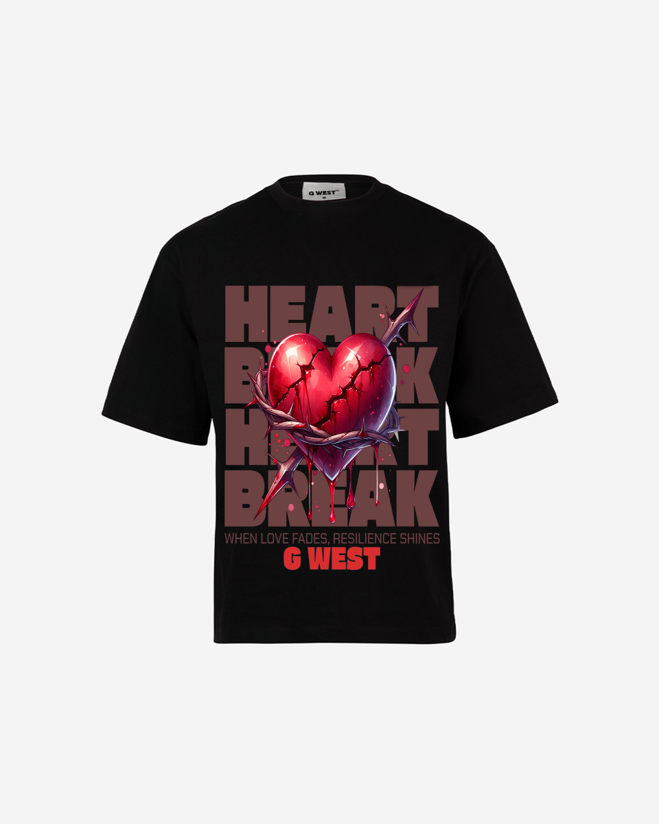 G - WEST SHATTERED LOVE OVERSIZED TEE GWROJMT184 - G West