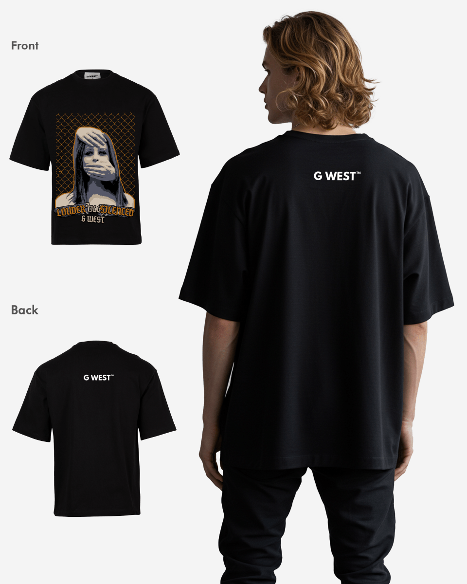 G - WEST Silent Gaze Oversized Tee - GWROJMT8 - G West