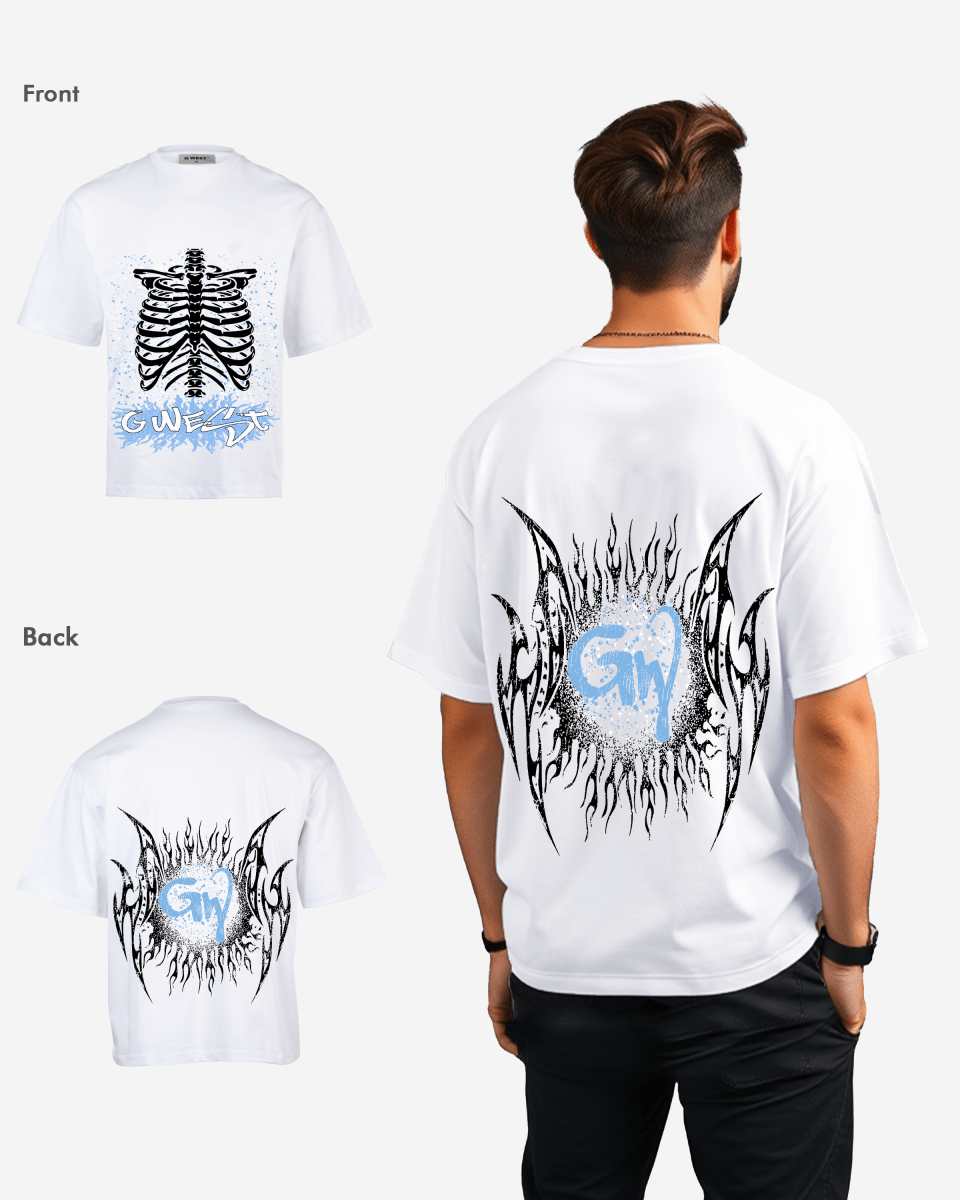 G West Skeleton Body Oversized Tee - G West