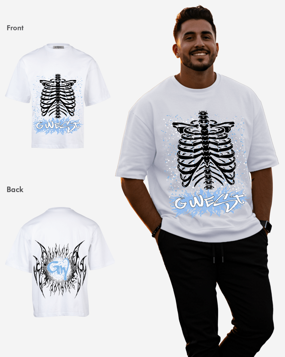 G West Skeleton Body Oversized Tee - G West