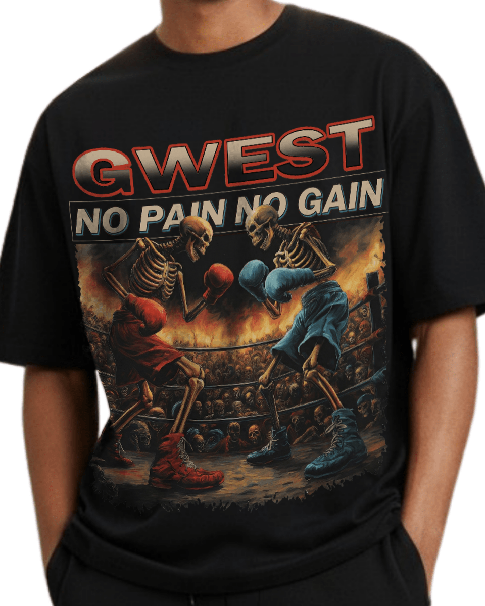 G West Skeleton Showdown Oversized Men's T-Shirt - G West