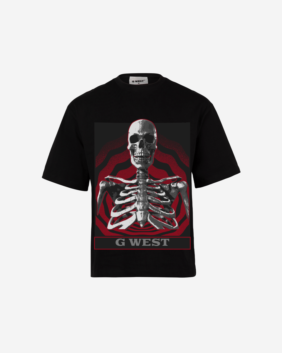 G WEST Skull of the unknown OVersized Tee GWROJMT6 - G West