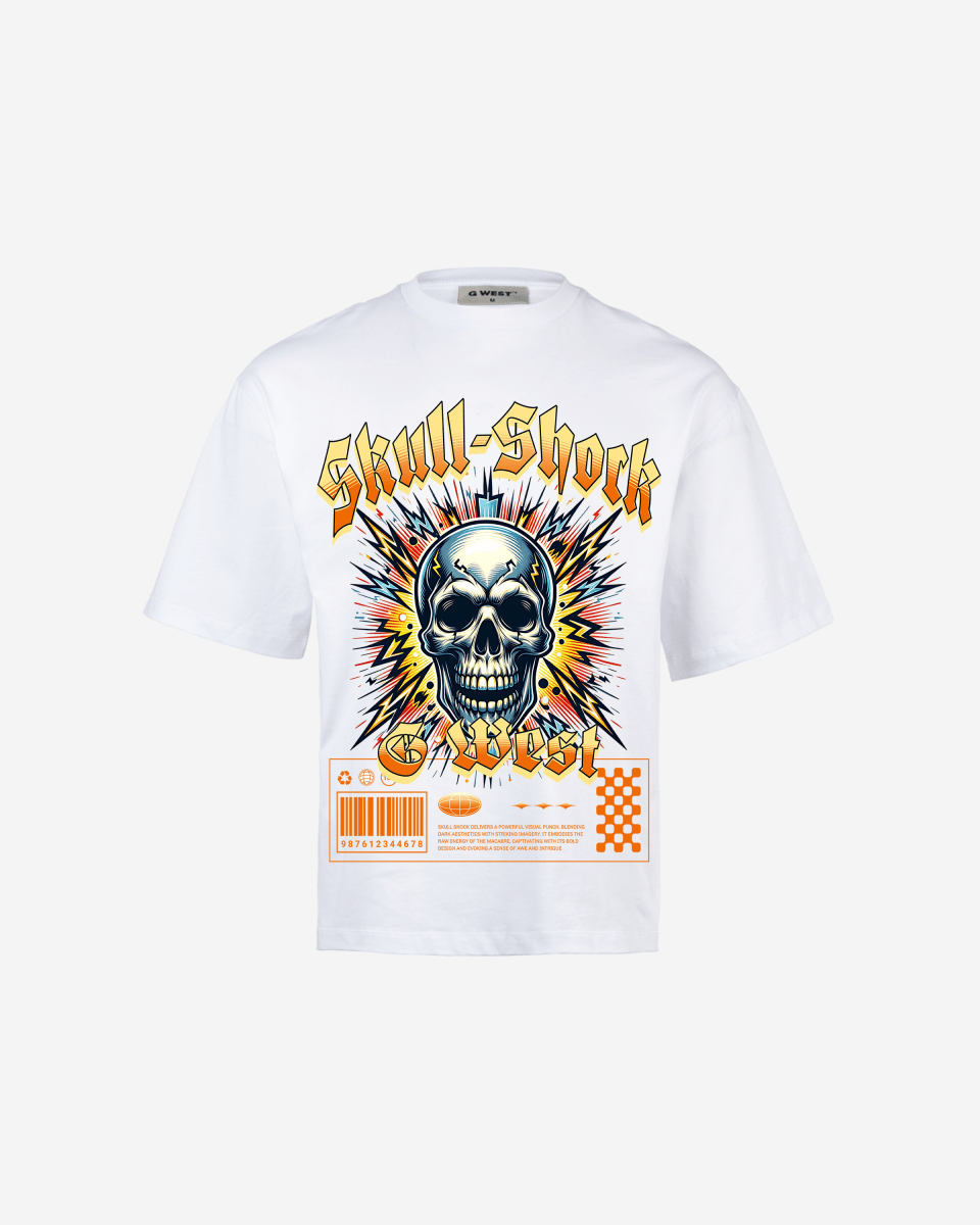 G - WEST SKULL SHORK OVERSIZED TEE GWROJMT162 - G West