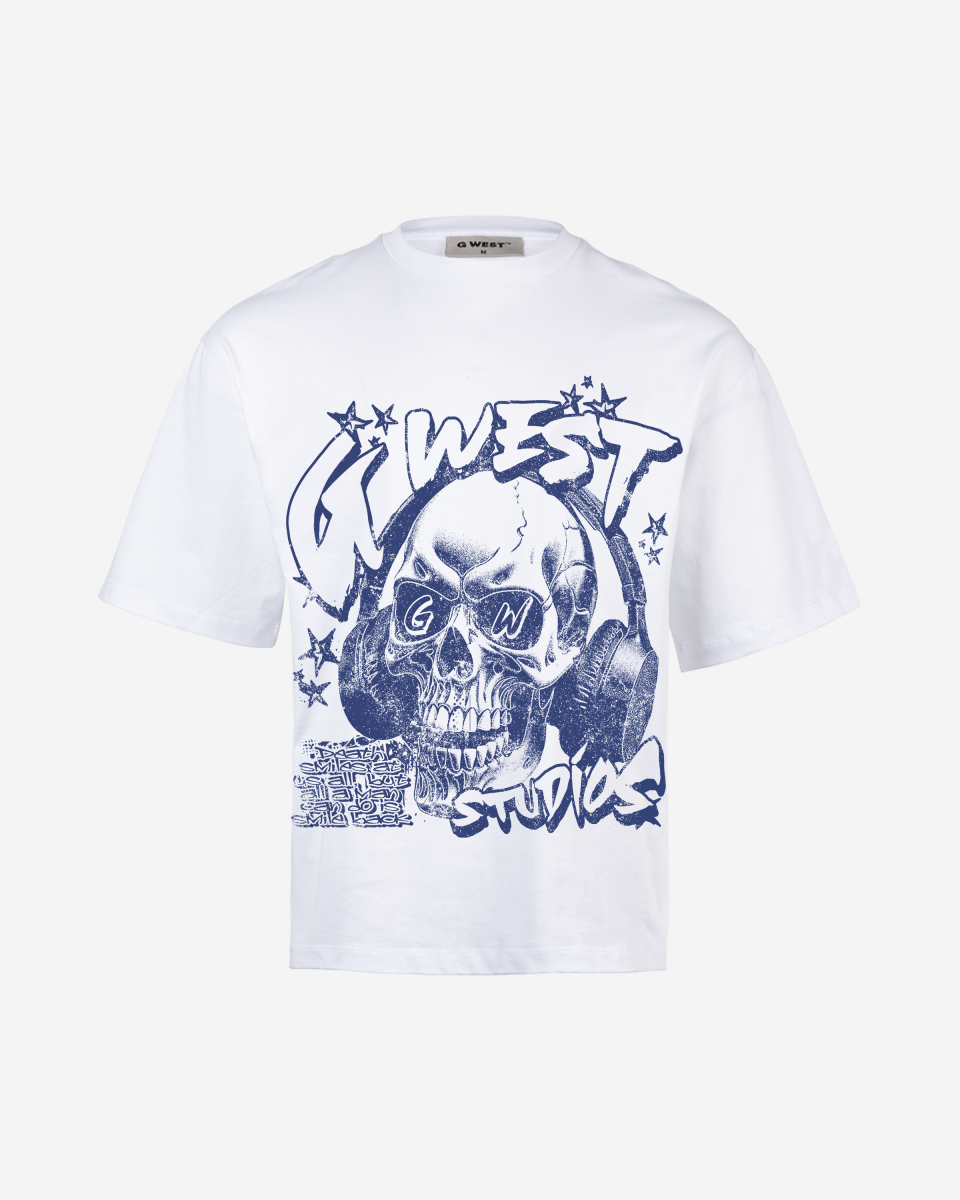 G West Skully Beats Big And Tall Oversized T-Shirt - G West