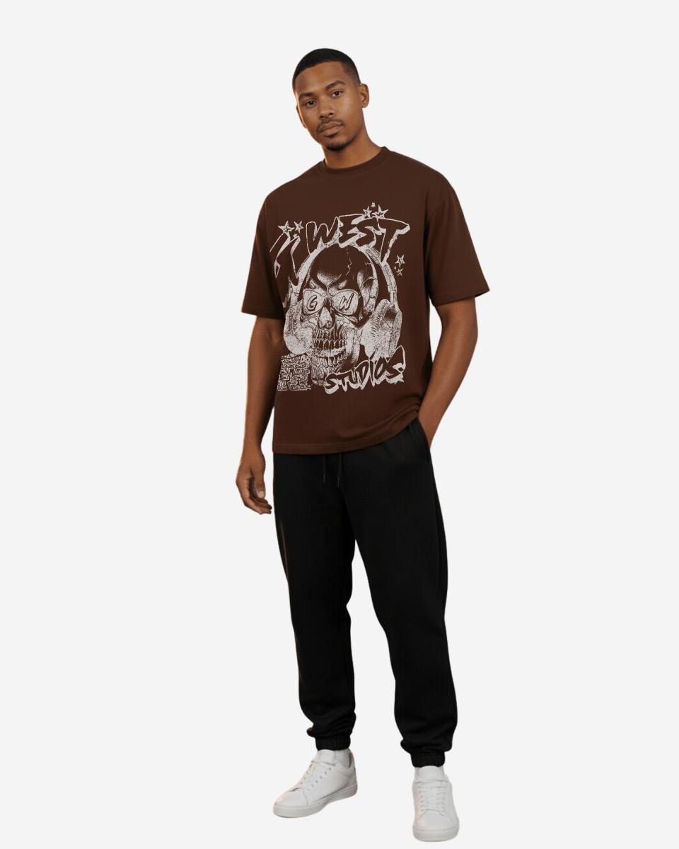 G West Skully Beats Oversized T-Shirt - G West