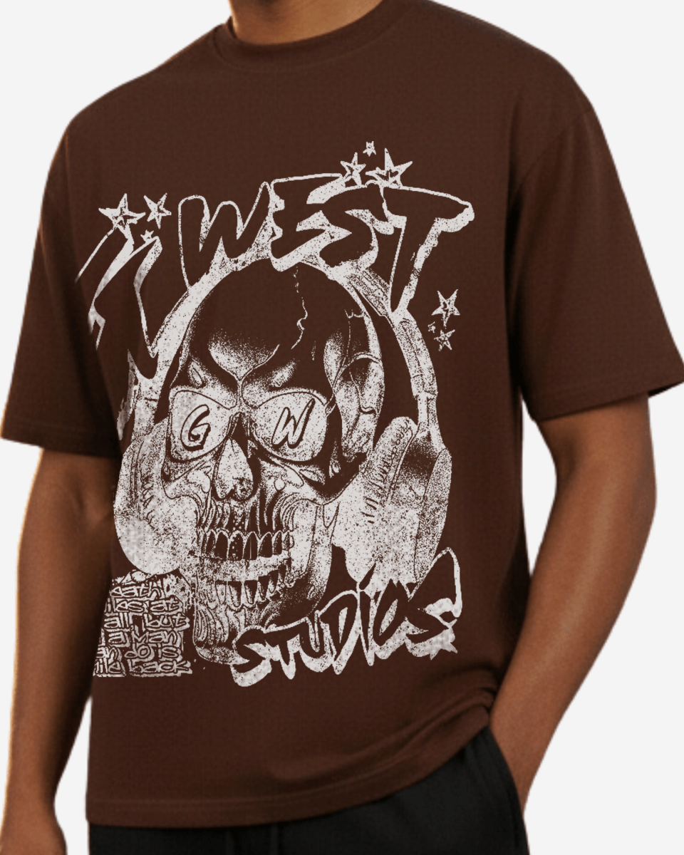 G West Skully Beats Oversized T-Shirt - G West