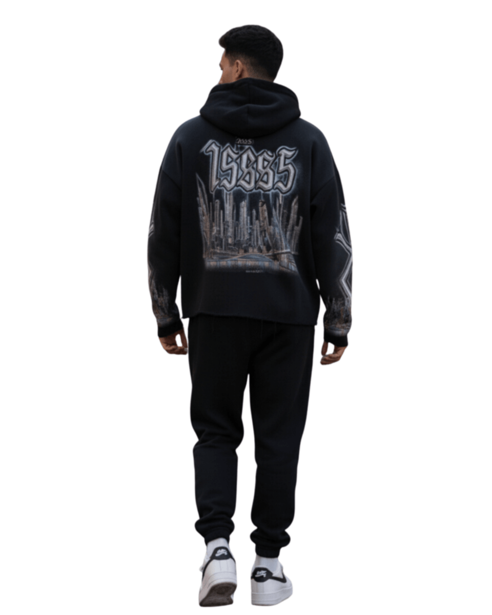 G West Skyline Star Complicated Men's Crop Hoodie - G West