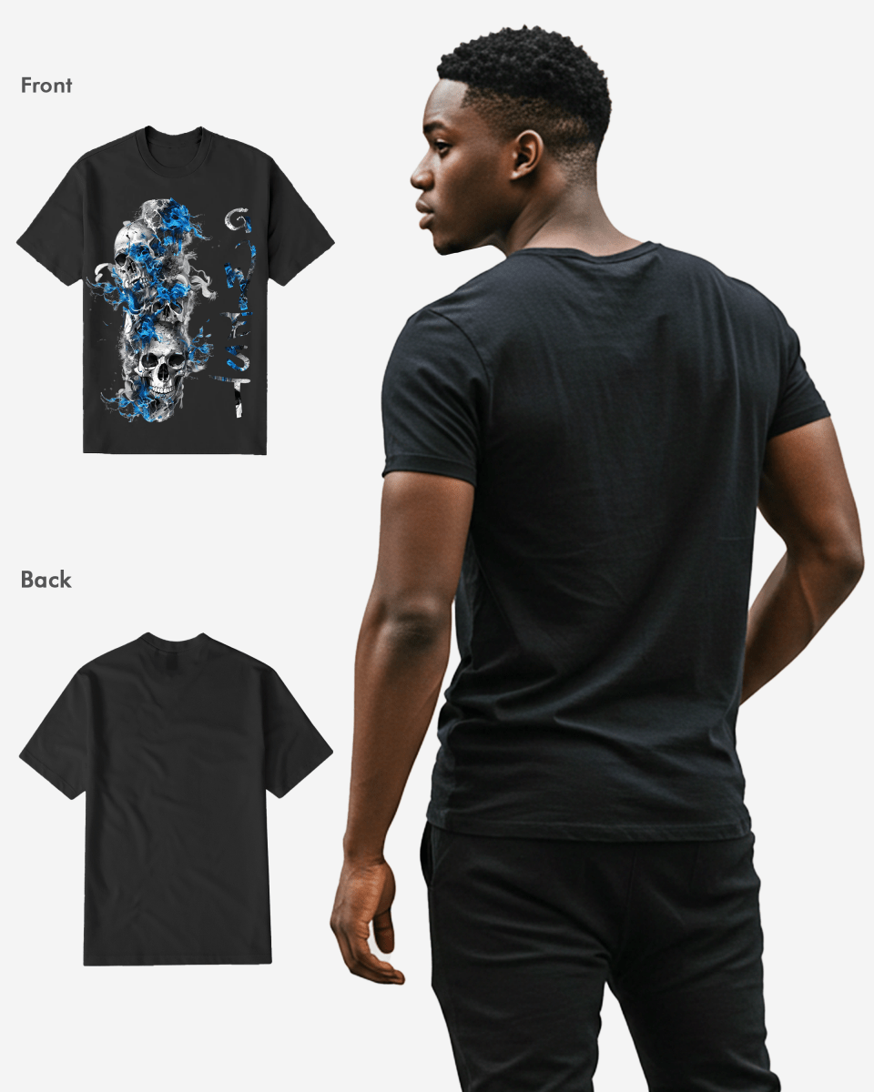 G WEST Smoky skull TEE - G West