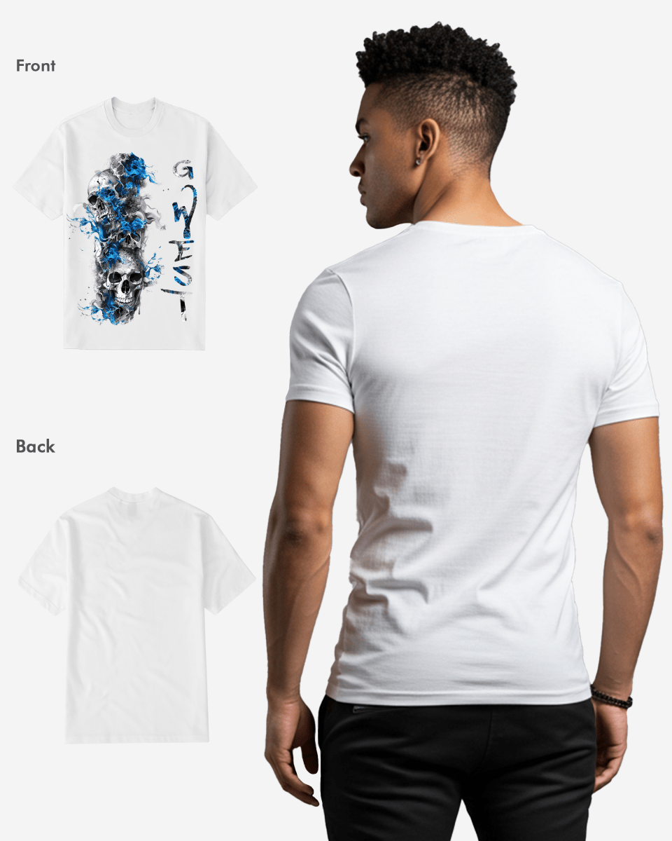 G WEST Smoky skull TEE - G West