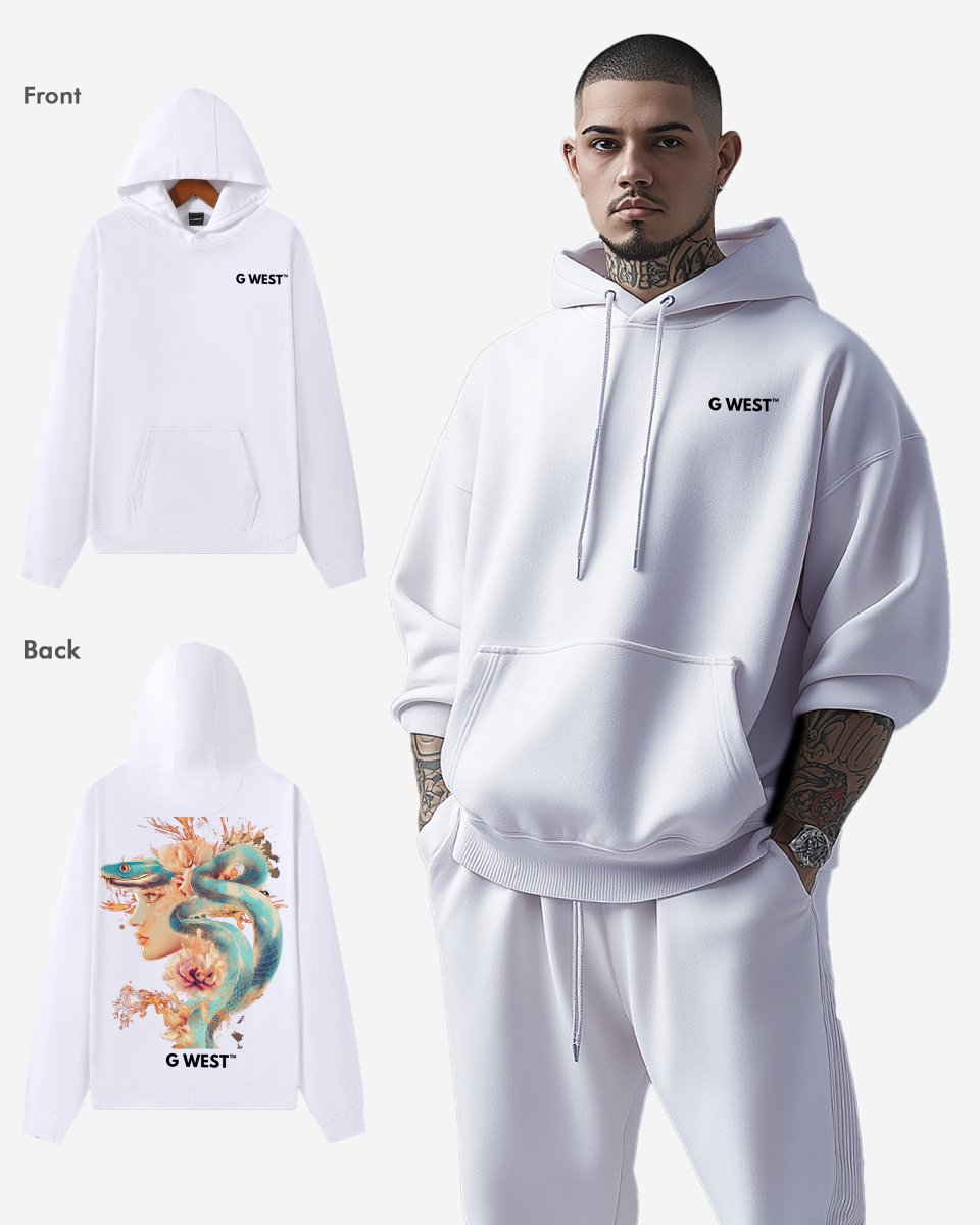 G West Snake Lady Oversize Hoodie - G West
