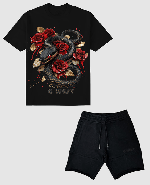 G West Snake Tee and Short Set - G West