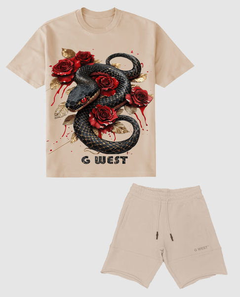 G West Snake Tee and Short Set - G West