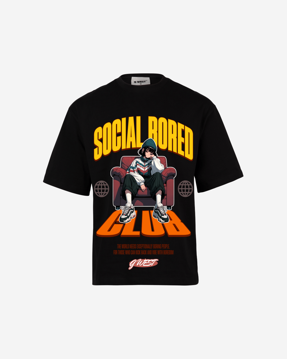 G - WEST SOCIAL BORED OVERSIZED TEE GWROJMT89 - G West